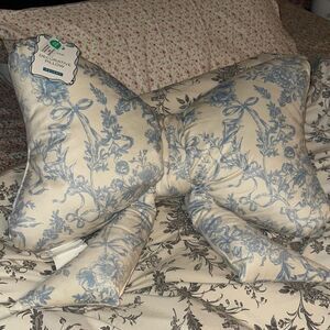 Preppy Cottage core Decorative Bow Pillow